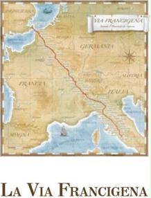 La via francigena mappa